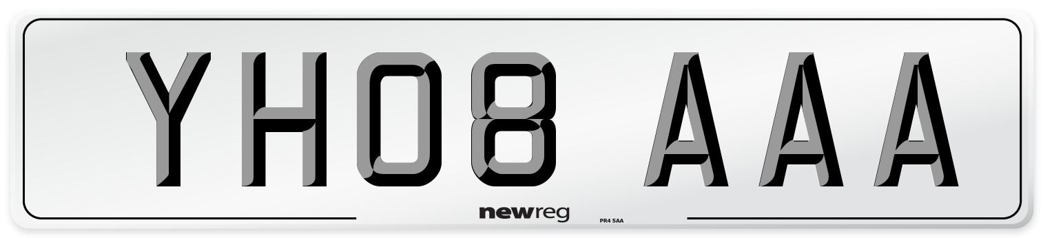 YH08 AAA Number Plate from New Reg